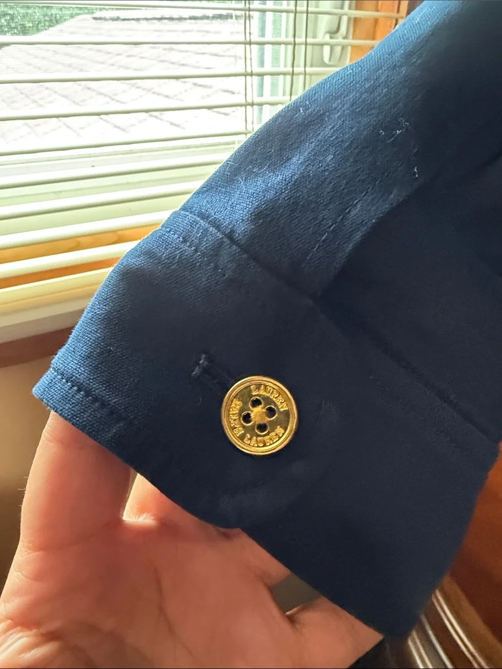 Ralph Lauren Navy Blazer with Gold Buttons